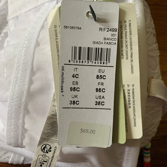 Intimissimi White Lace Bralette NWT* - Picture 5 of 6
